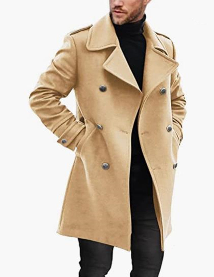 Woolen Men's Coat Autumn And Winter New Product Warm Padded Jacket - cas7m