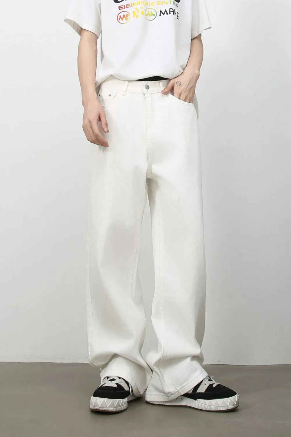 Men's Wide Leg Jeans - cas7m