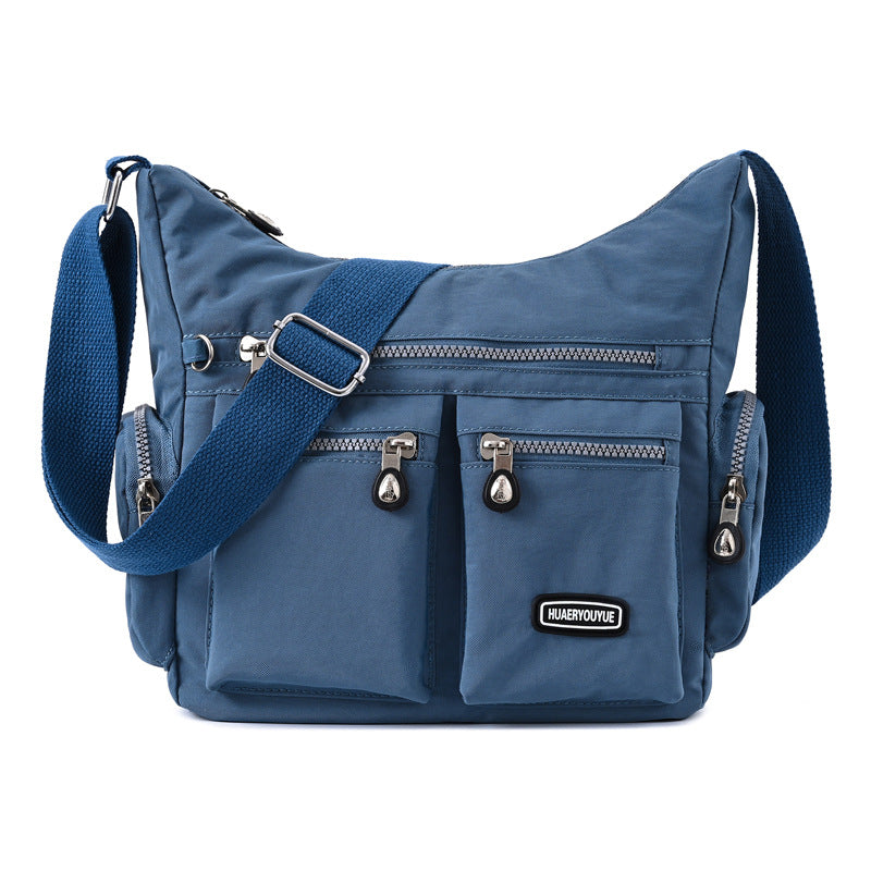 Retro European Nylon Messenger Bag - Stylish Colors & Versatile Use - cas7m