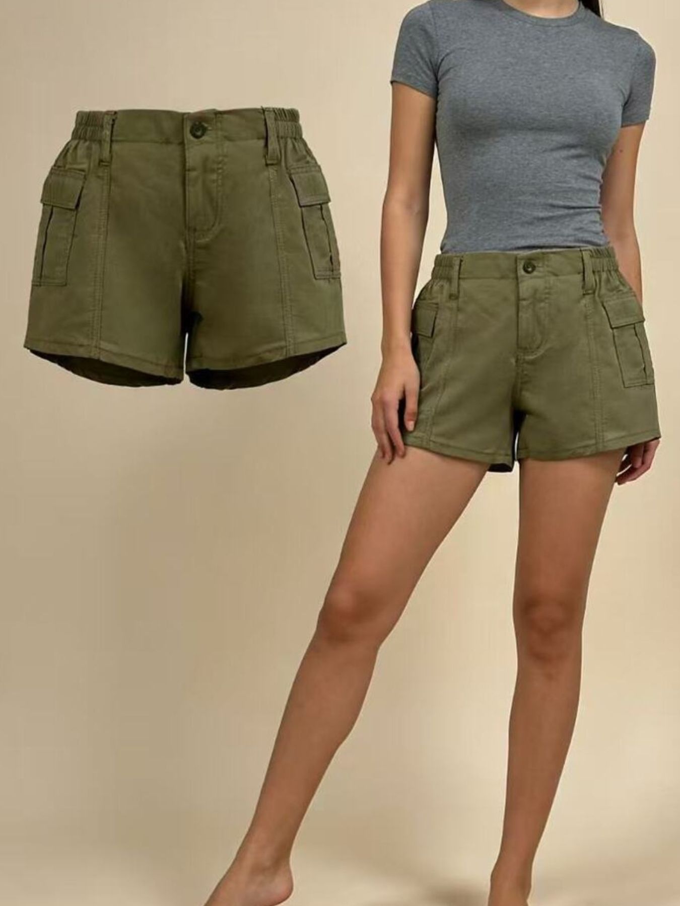 Casual Pocketed Shorts - cas7m