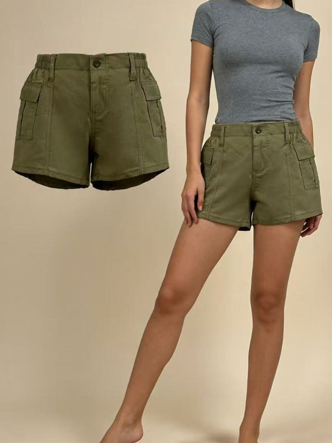 Casual Pocketed Shorts - cas7m