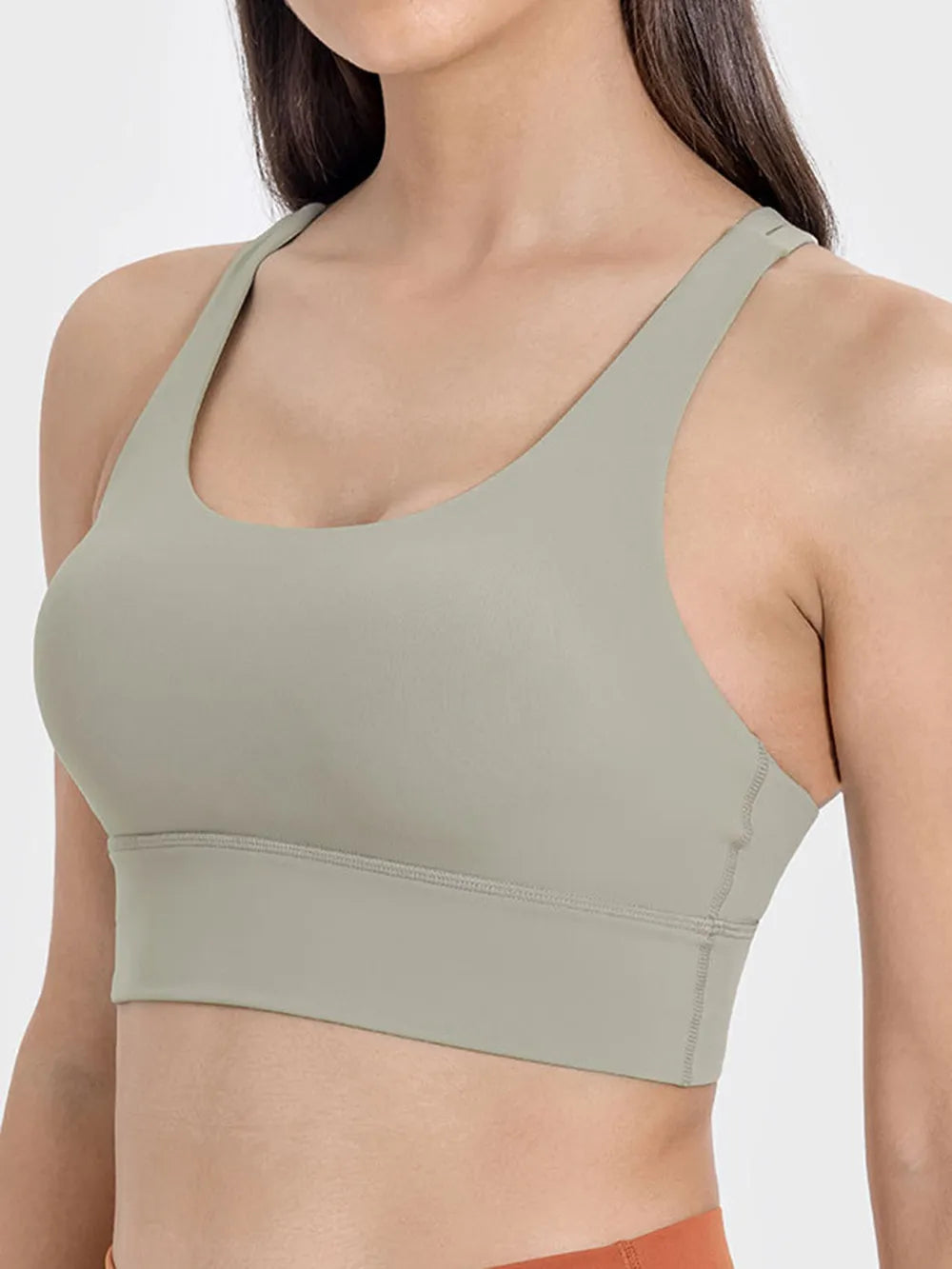 Millennia Crisscross Scoop Neck Active Tank - cas7m