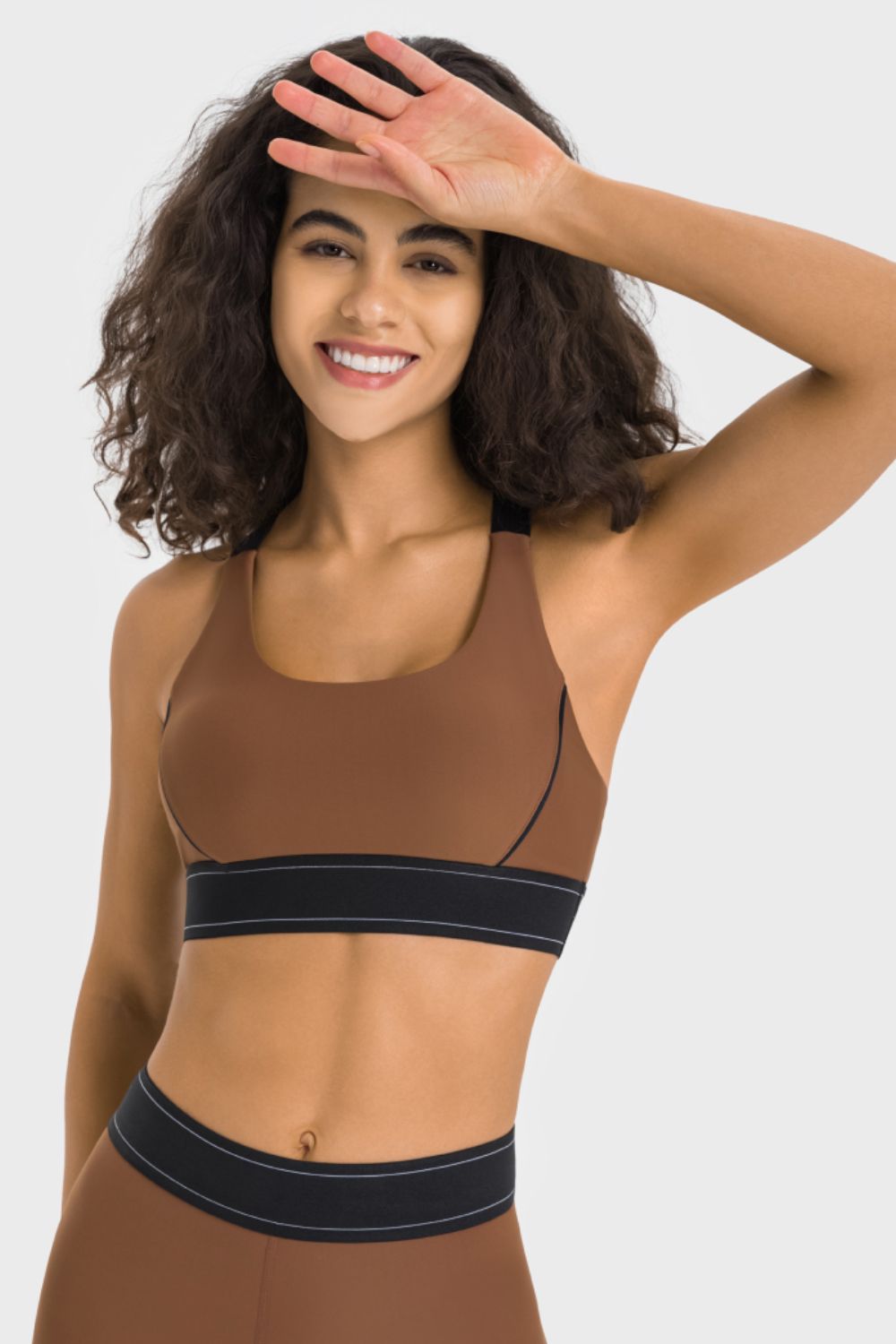 Millennia Contrast Sports Bra - cas7m