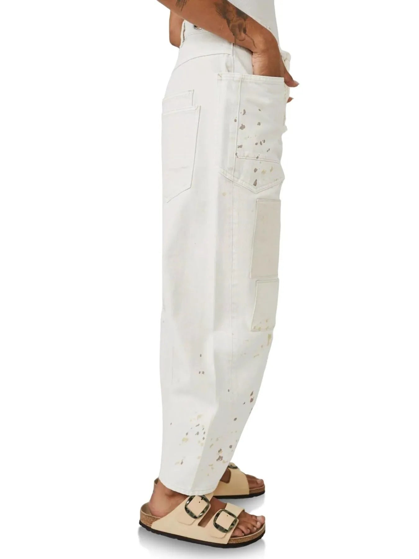 Washed Wide Leg Jeans - cas7m