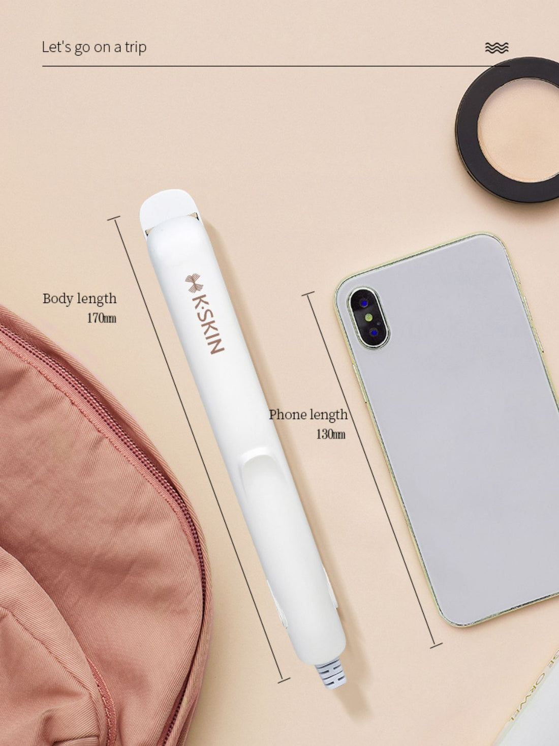 Portable Mini Hair Straightener - cas7m
