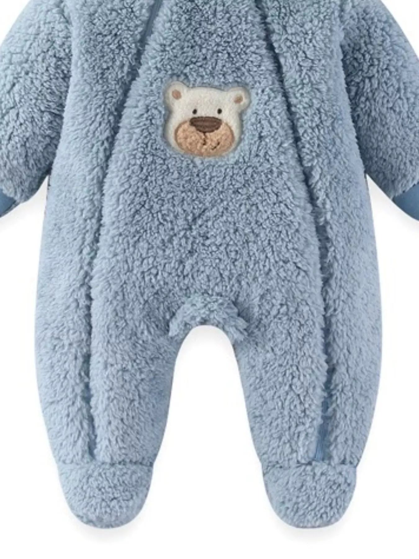 Cute Bunny Hooded Fleece One-Piece - cas7m
