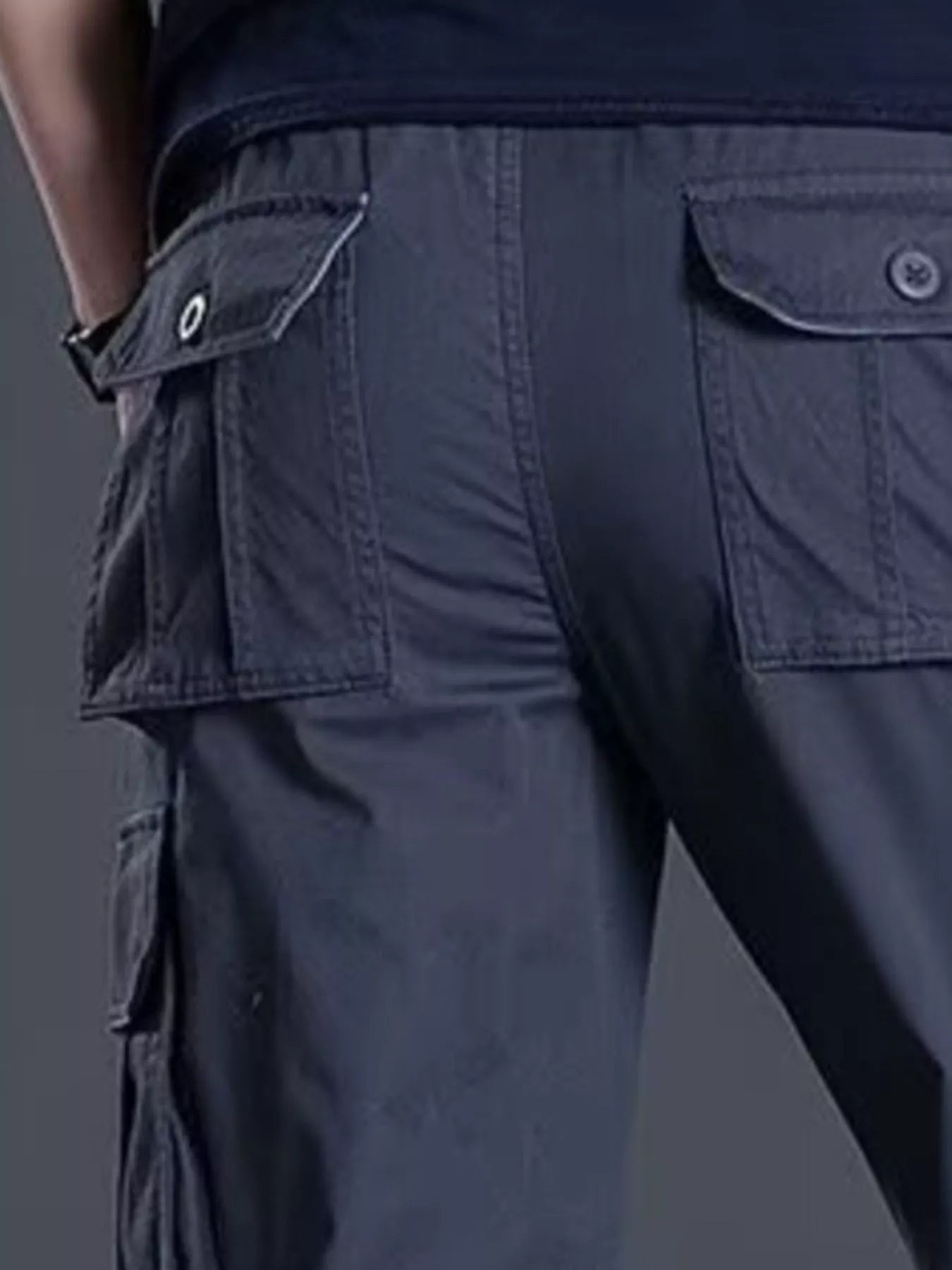 Men's Plus Size Relaxed Fit Cargo Pants - cas7m