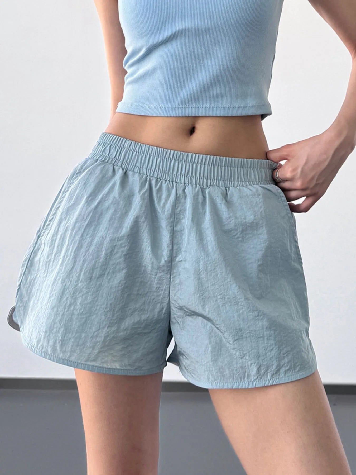 Elastic Waist Active Shorts - cas7m