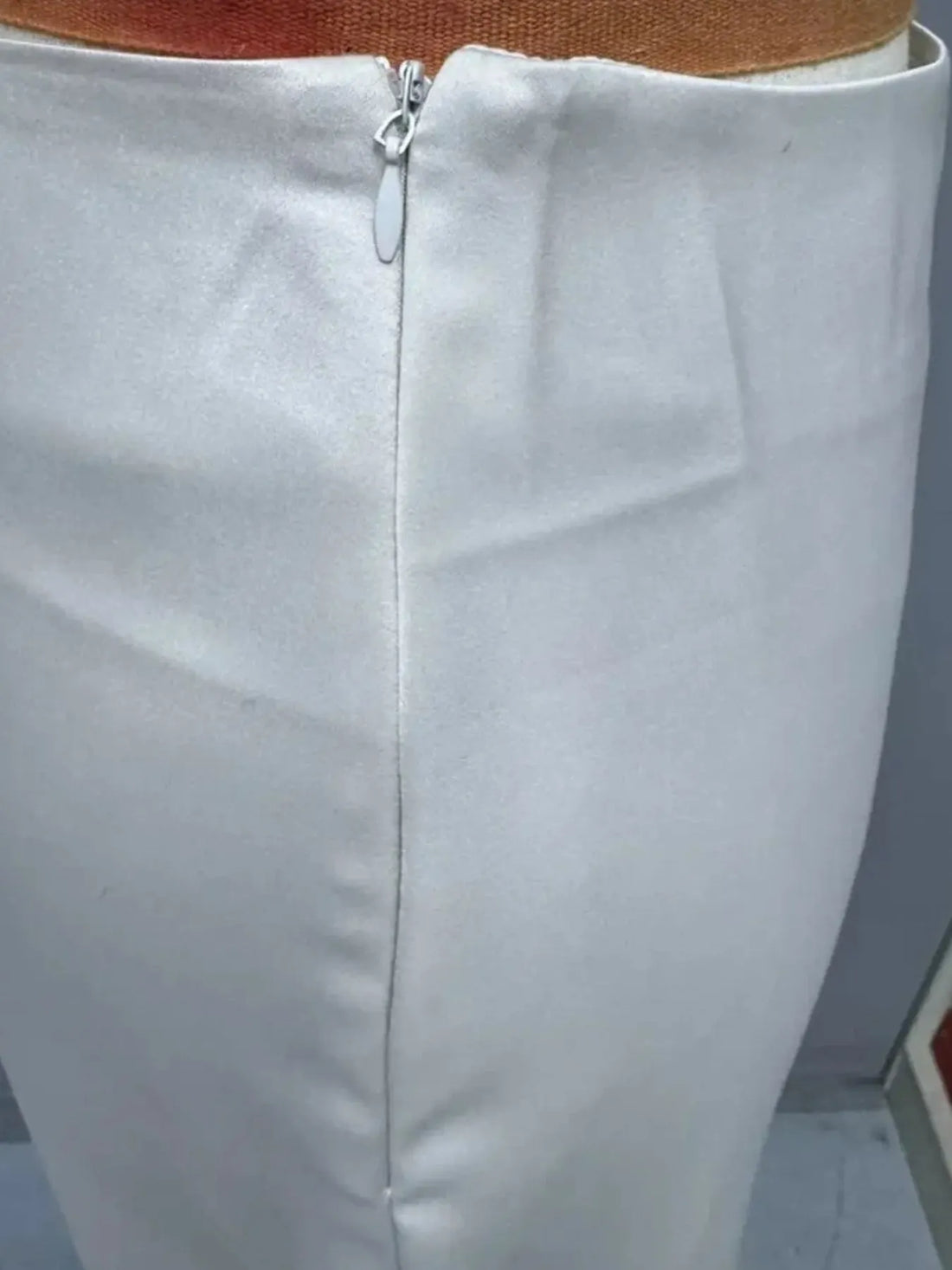 Asymmetric Wrap Midi Skirt with Fluted Hem - cas7m