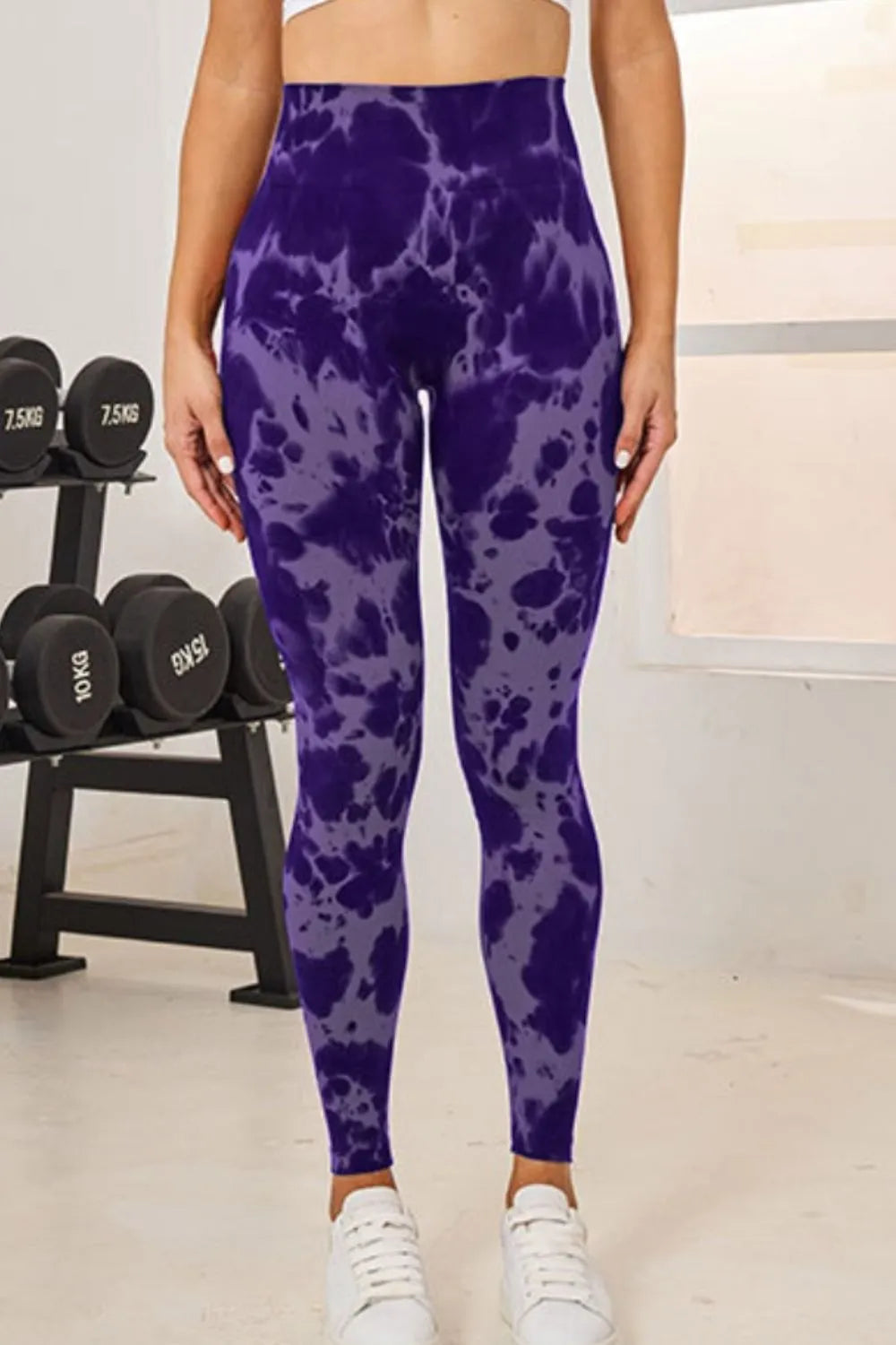 Basic Stretch Nylon-Spandex Leggings - Comfort Fit - cas7m