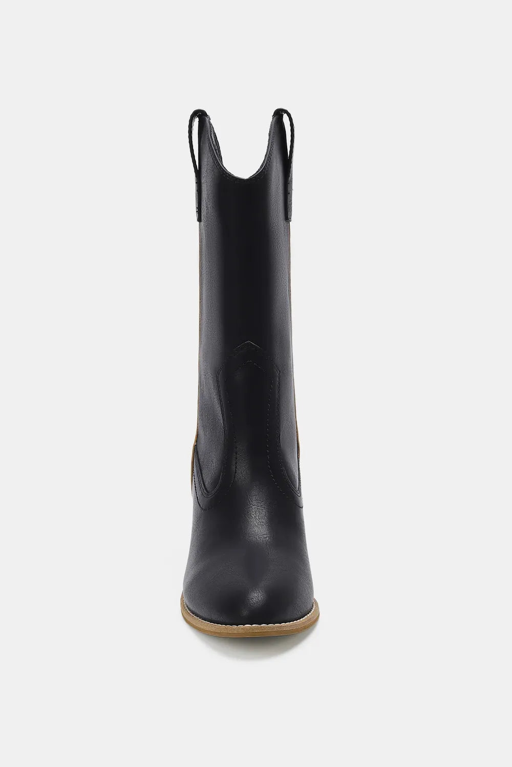 Beast Fashion Butterfly Cut Detail Point Toe Boots - cas7m