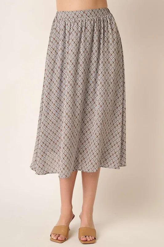 Mittoshop Printed Midi Skirt - cas7m