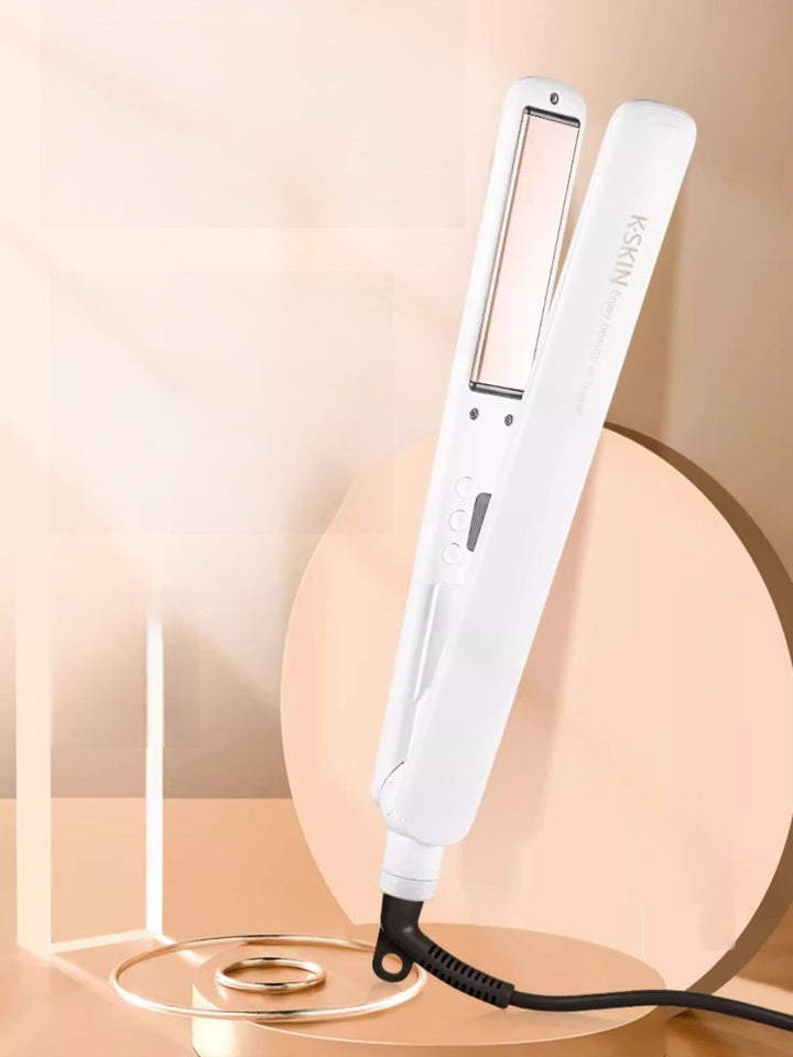 QuickHeat Pro: Anti-Scald Hair Straightener with Ionic Care - cas7m