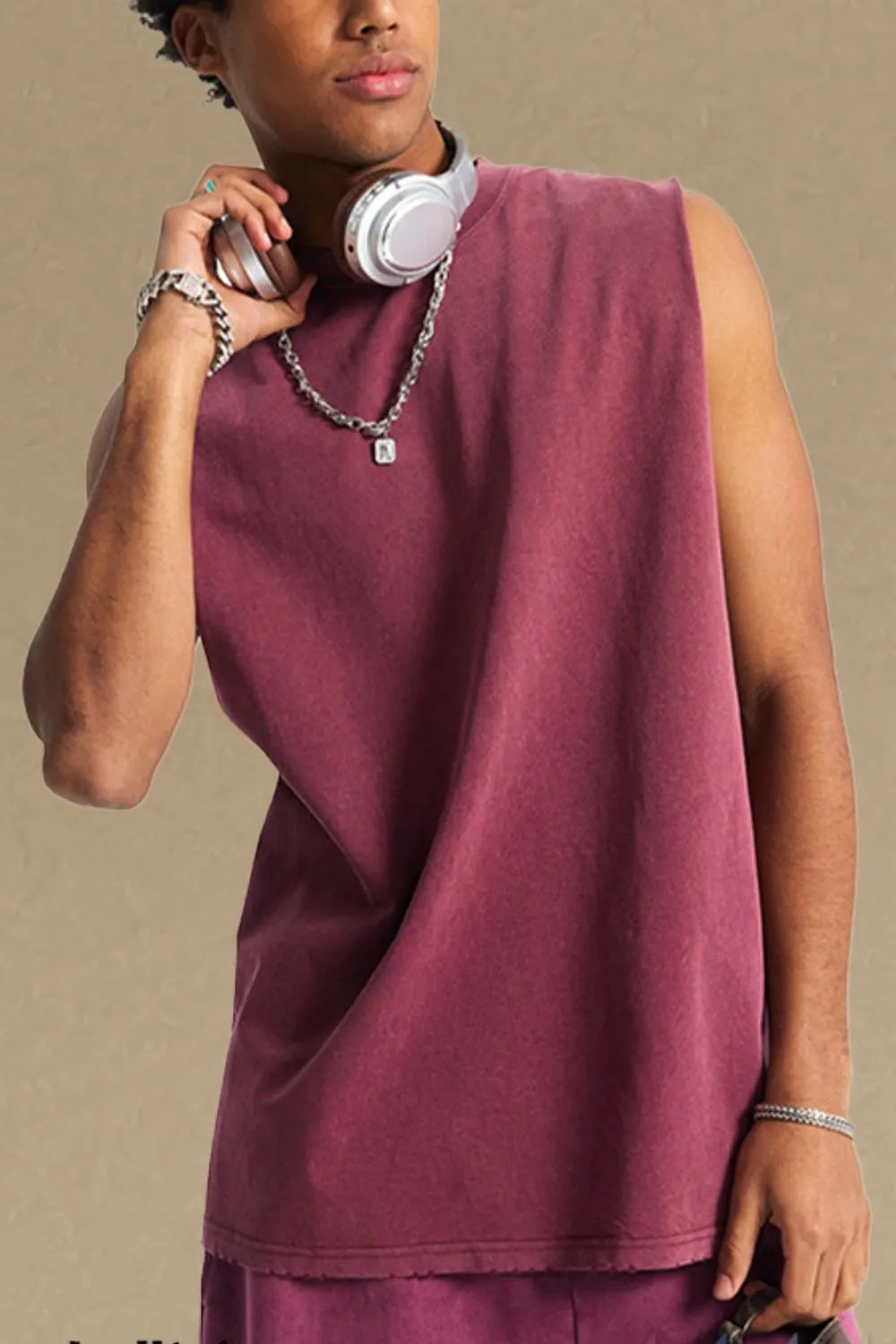 Men's Round Neck Tank - cas7m
