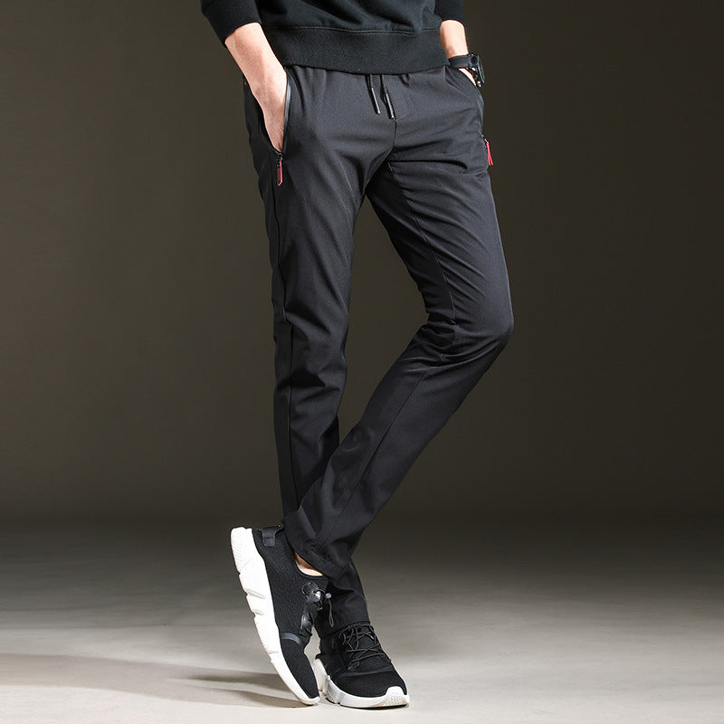 Trendy Slim Mens Pants Loose Cropped Sweatpants - cas7m