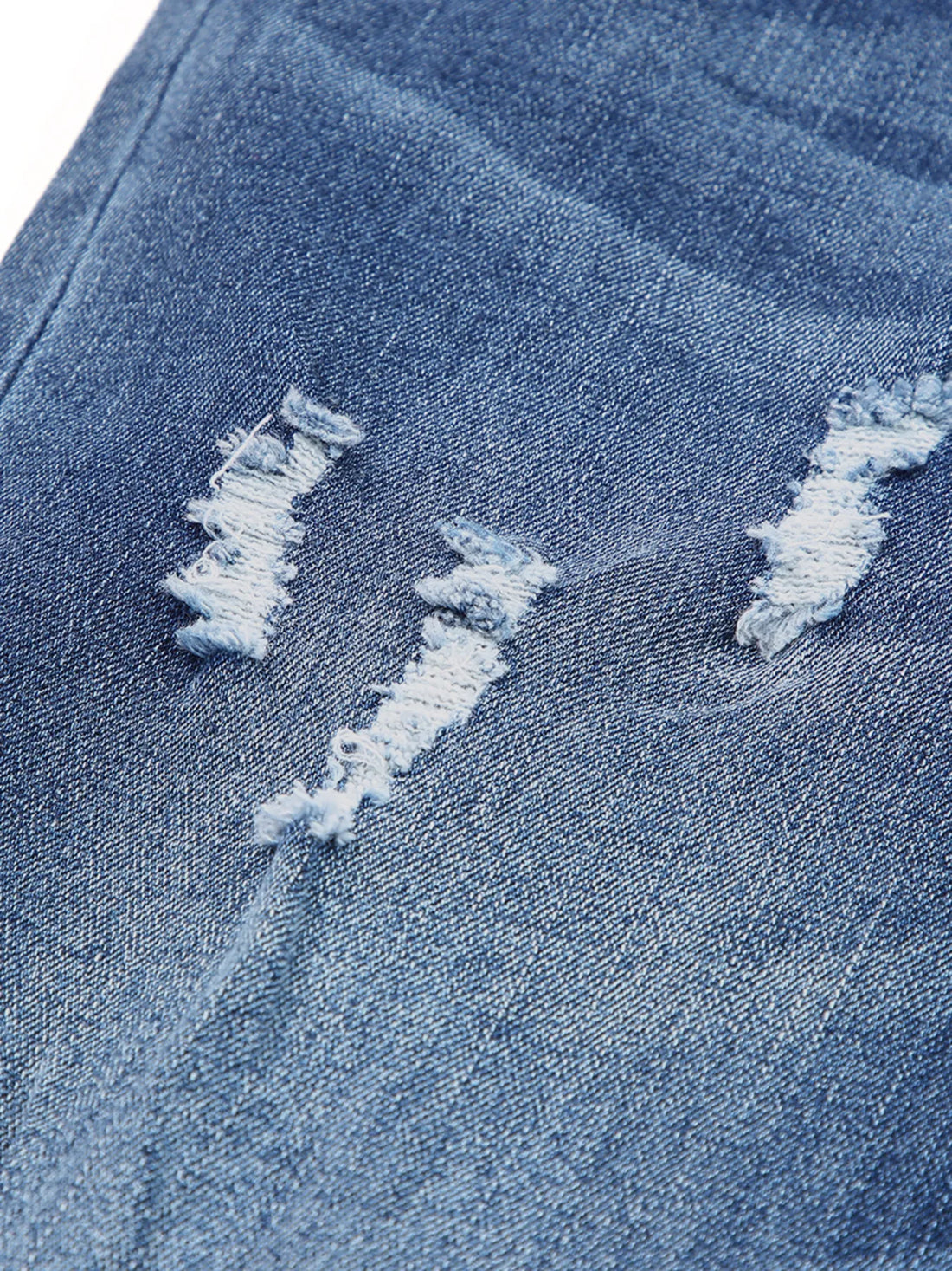 Vintage Stretch Distressed Denim Jeans - Comfort & Style - cas7m