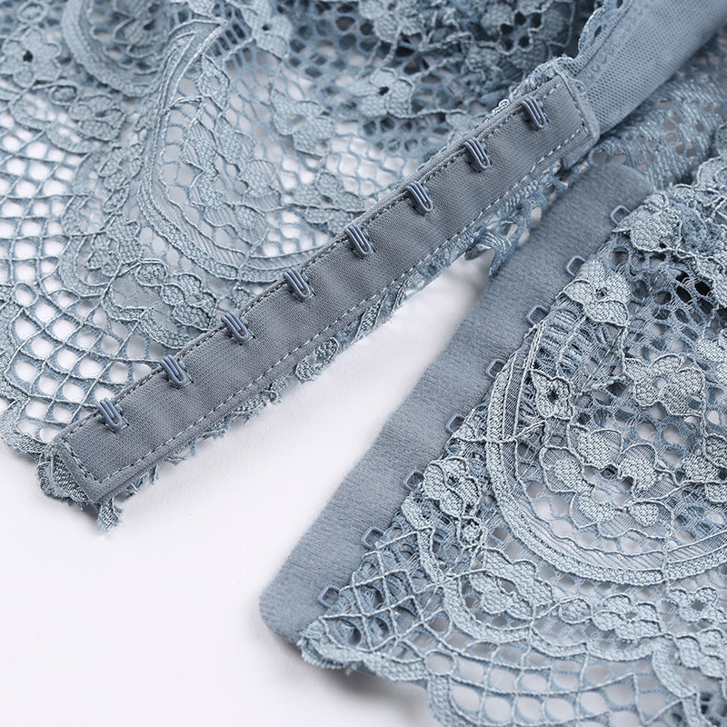 Lace Wireless Front Closure Bra Lingerie - cas7m
