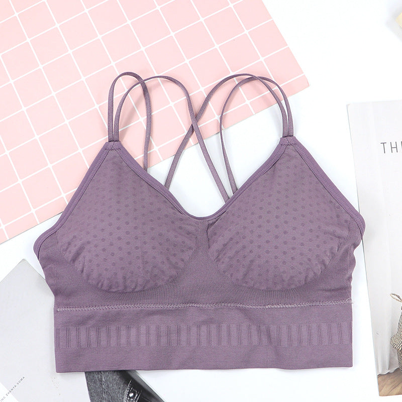 Breathable Seamless Wave Point Sexy Tube Top - cas7m