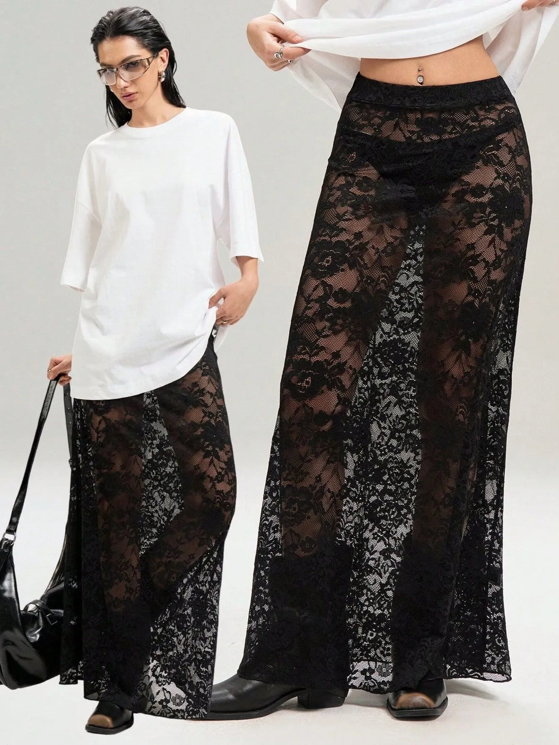 Lace Maxi Skirt - cas7m