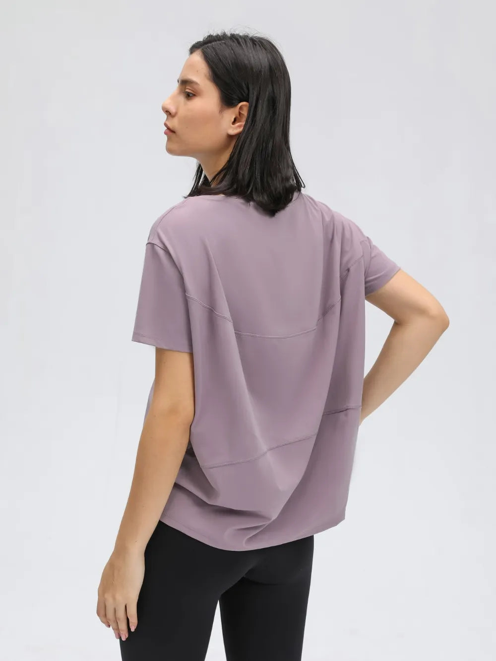Millennia Round Neck Short Sleeve Active T-Shirt - cas7m