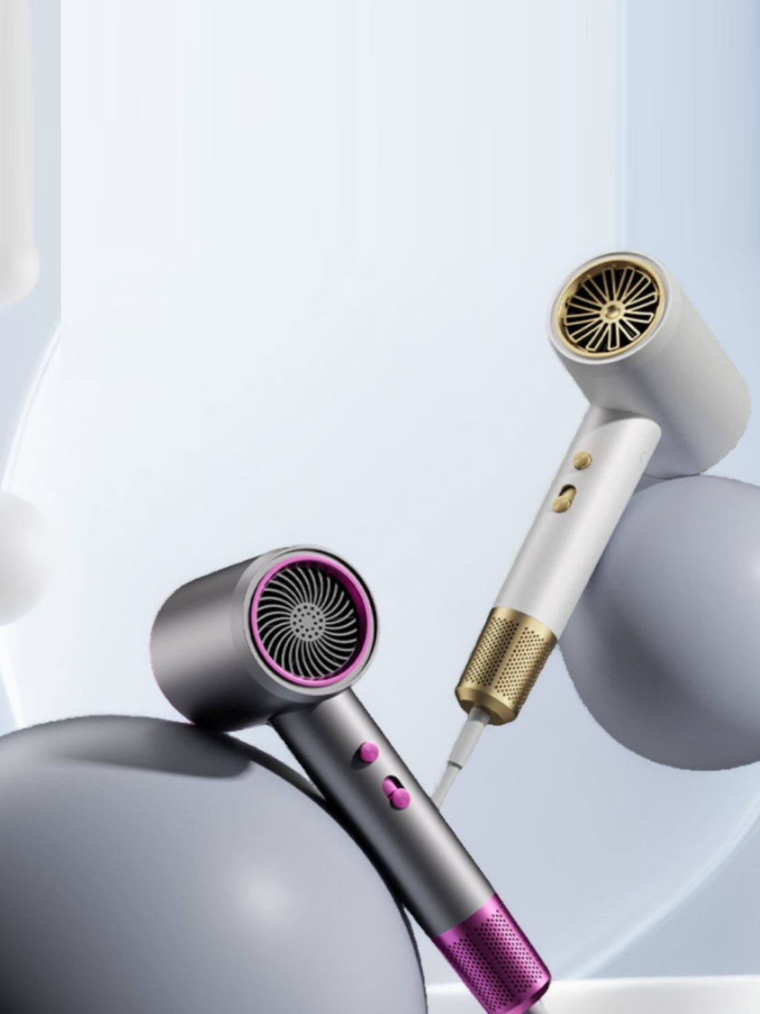 Precision Glide: High-Speed Temperature Control Hair Dryer - cas7m