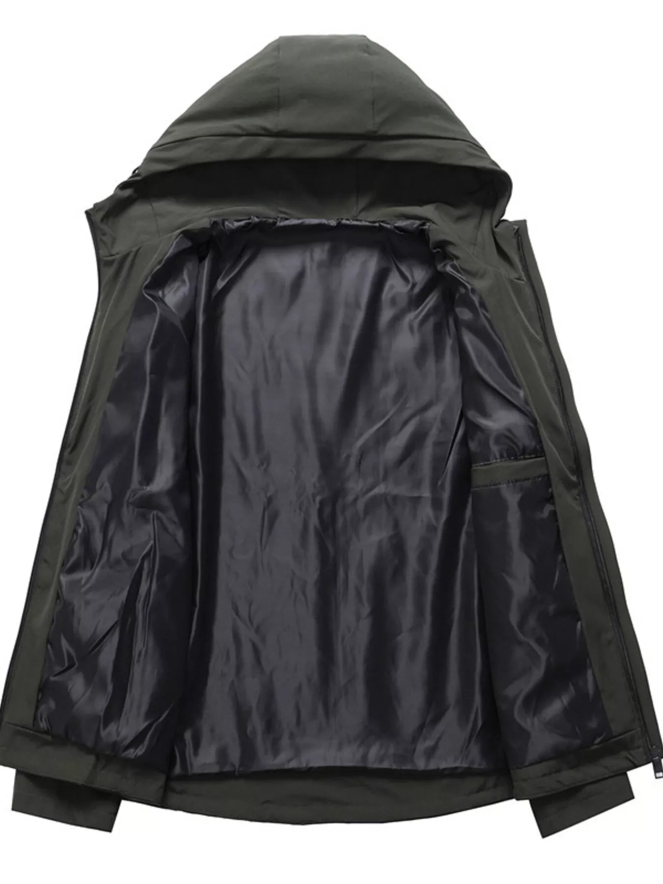Zippered Nylon Jacket with Pockets - Lightweight & Versatile - cas7m