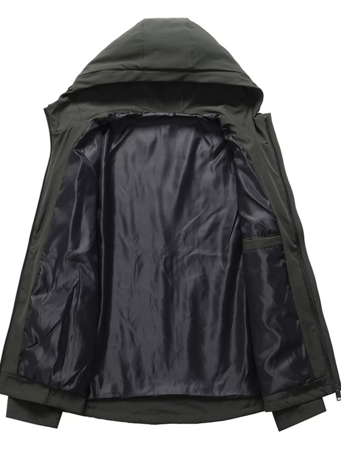 Zippered Nylon Jacket with Pockets - Lightweight & Versatile - cas7m