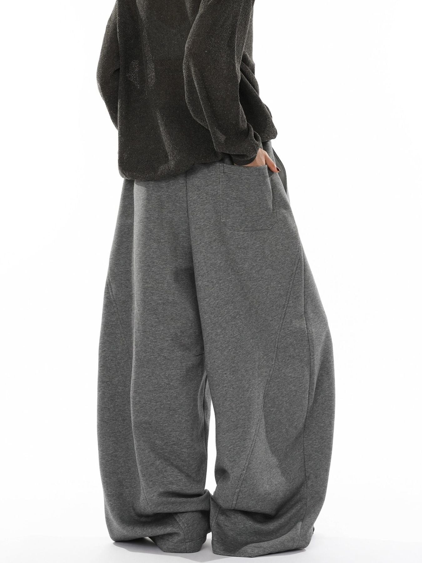 Men's Wide Leg Drawstring Pants - cas7m