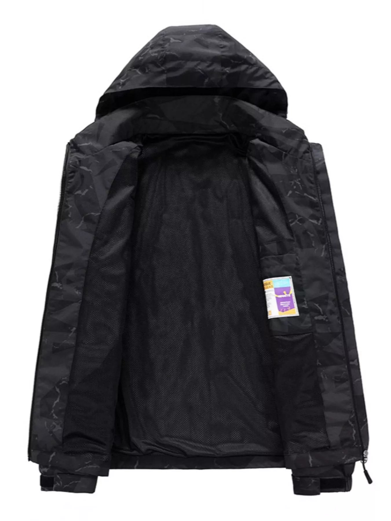 Men's Plus Size Camouflage Waterproof Outdoor Jacket - cas7m