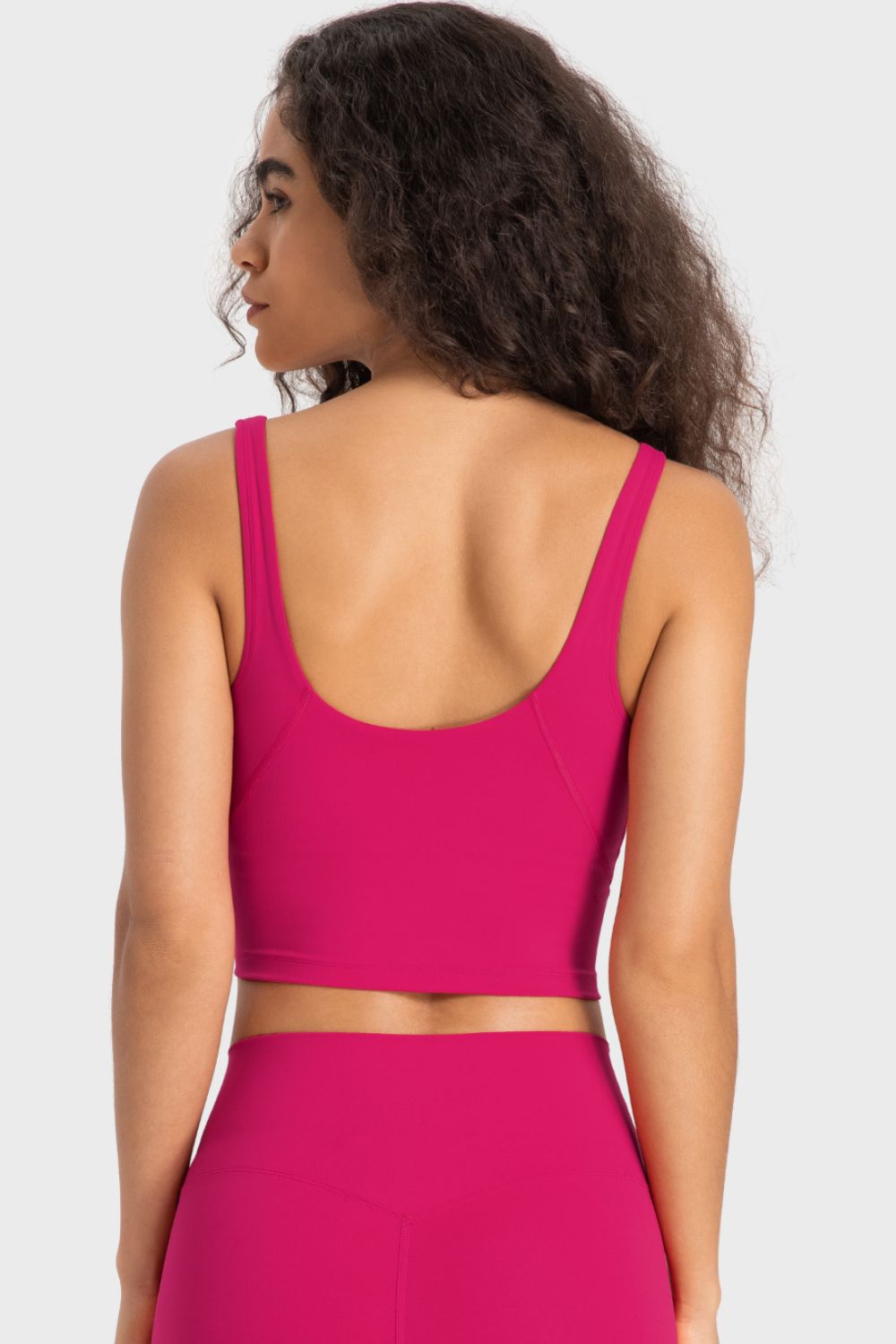 Millennia Deep V-Neck Crop Sports Bra - cas7m