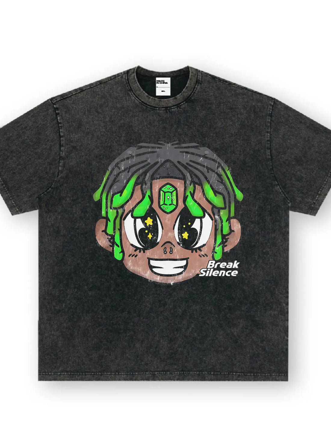 Men's Cartoon Graphic Oversized T-Shirt - cas7m