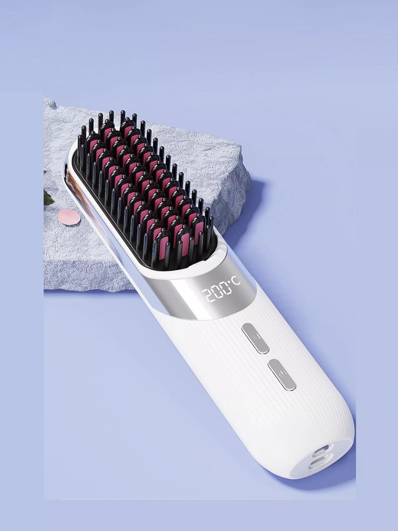 Portable Heated Straightening Comb - cas7m
