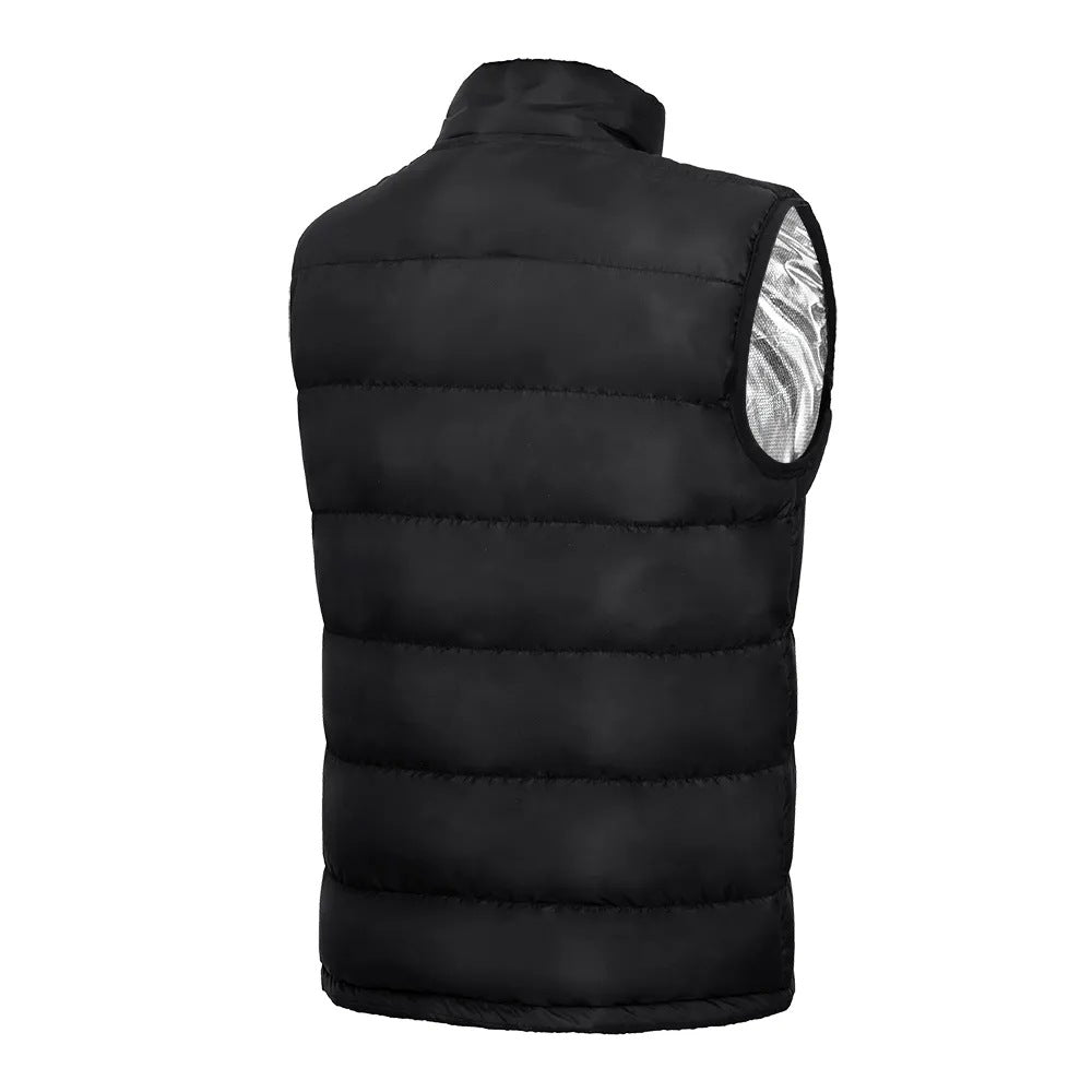 Men's Thickened 9-piece Heating Vest Self-heating Vest Plus Size Casual Vest - cas7m