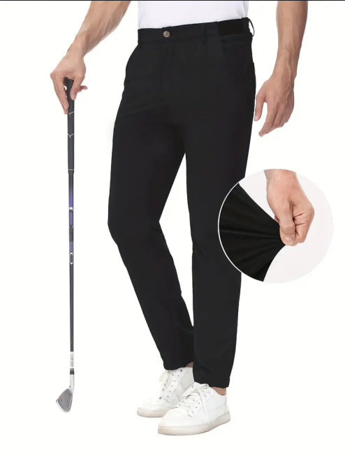 European And American Men's Solid Color Casual Golf Pants - cas7m