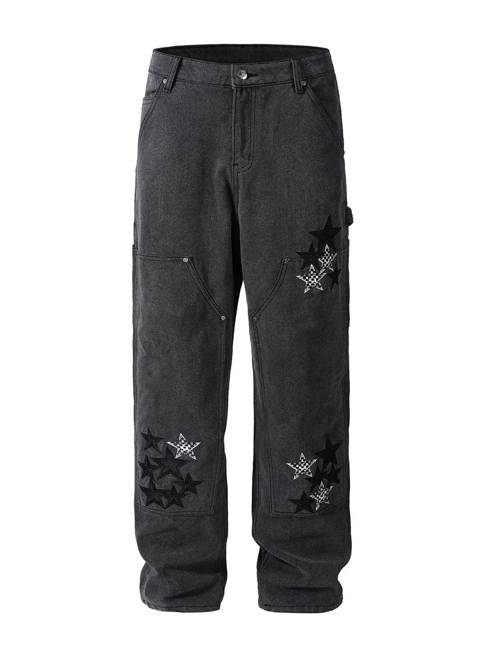 Men's Pocketed Star Jeans - cas7m