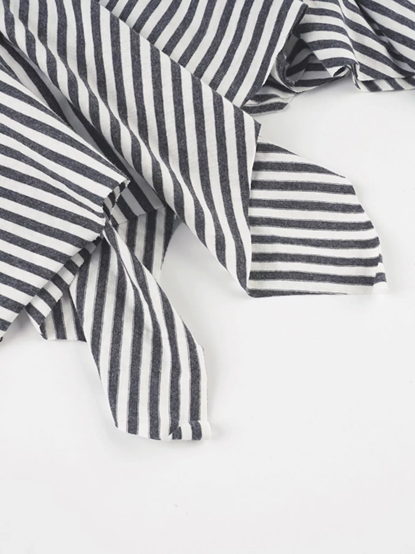 Striped Asymmetrical Hem Mini Skirt - cas7m