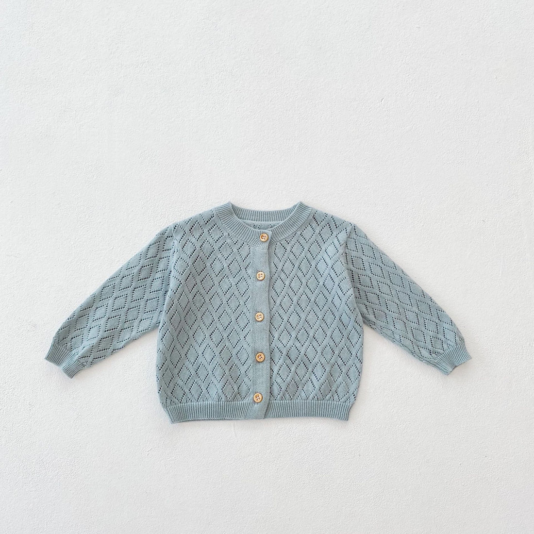 New Sweet Rhombus Hollow Long Sleeve Small Jacket - cas7m