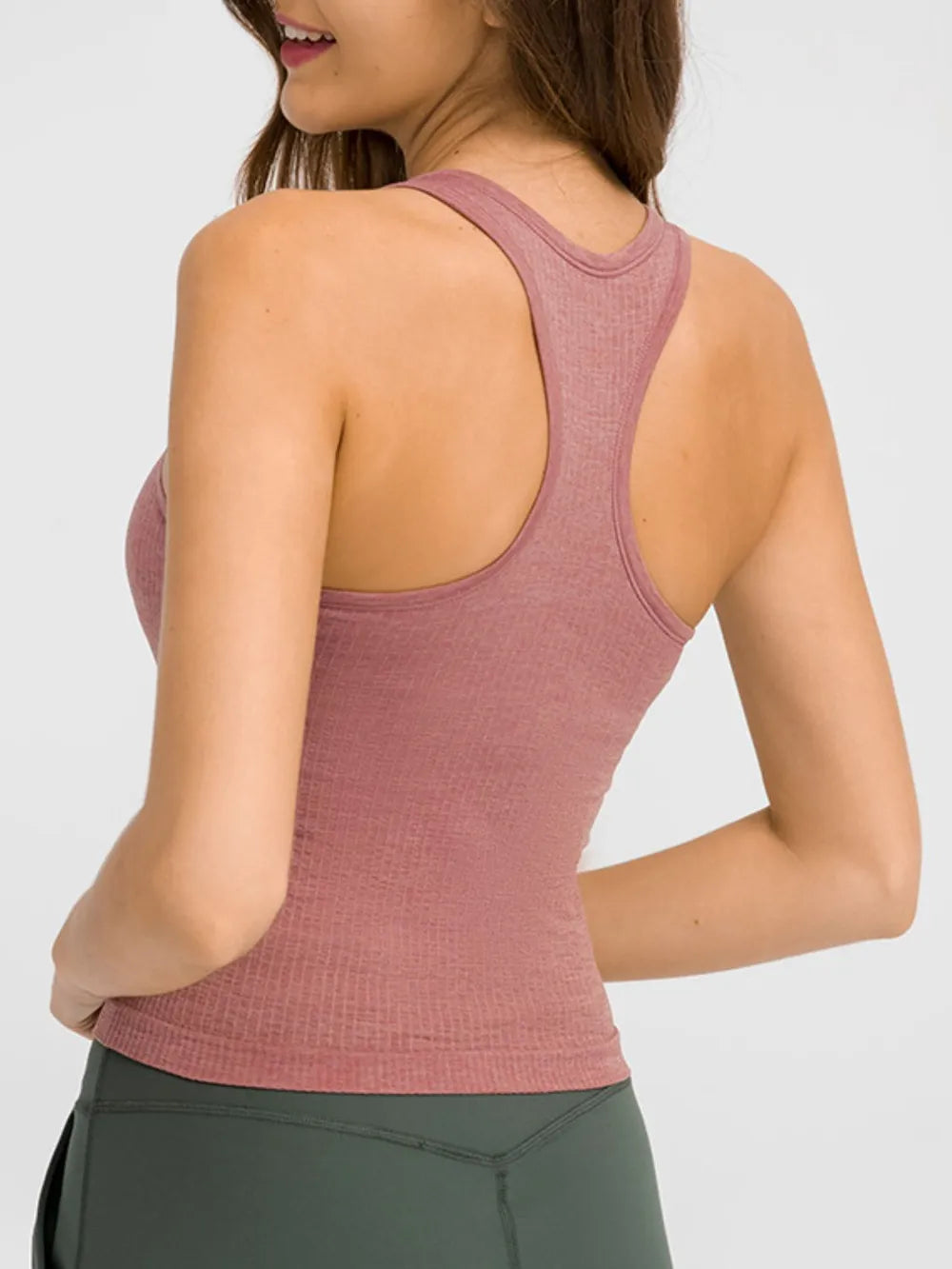 Millennia Round Neck Racerback Active Tank - cas7m