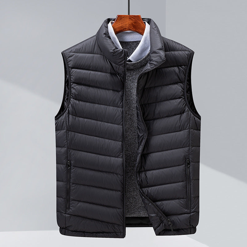 Men's Casual Vest Stand-up Collar Thermal Vest - cas7m
