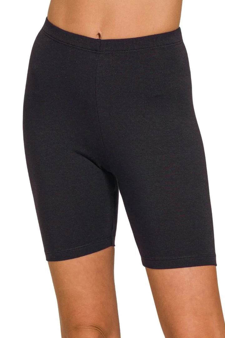 Zenana Premium Cotton Biker Shorts - cas7m
