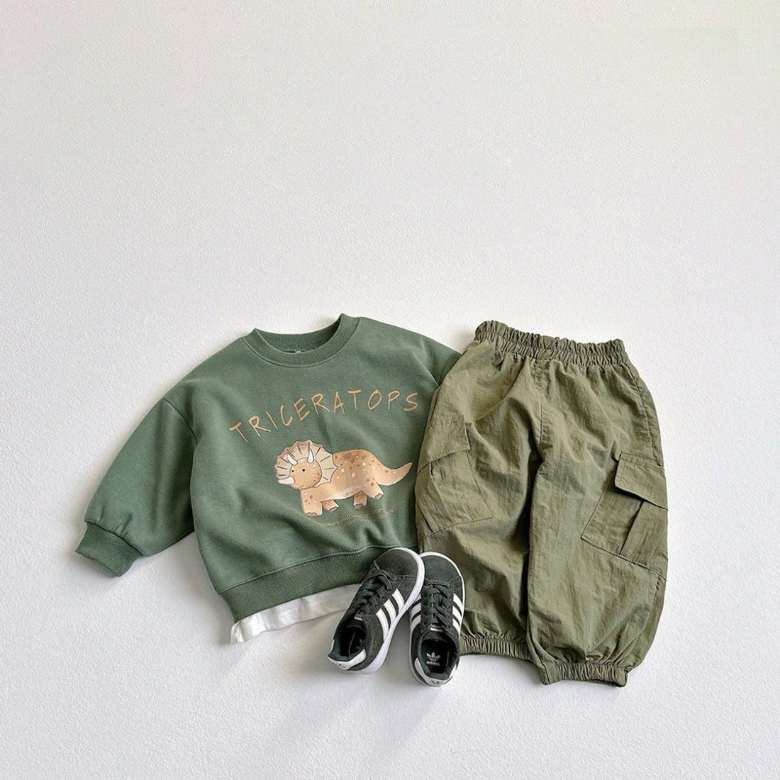 Children's Ins Korean Cartoon Dinosaur Sweatshirt - cas7m