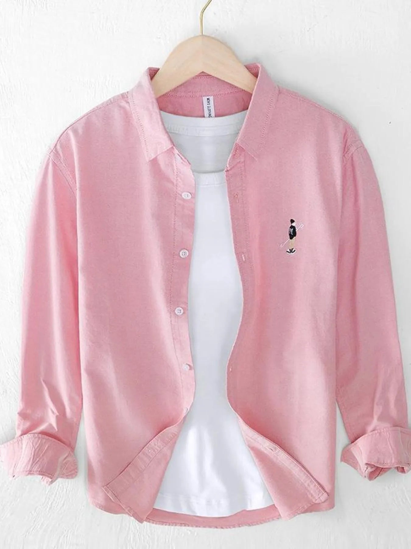 Men's Button Up Long Sleeve Shirt - cas7m
