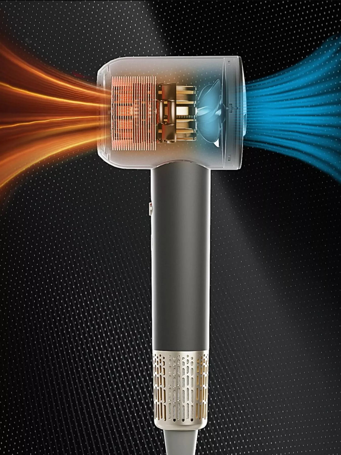 Salon-Quality Ionic Hair Dryer with Fast-Dry & Heat Control - cas7m