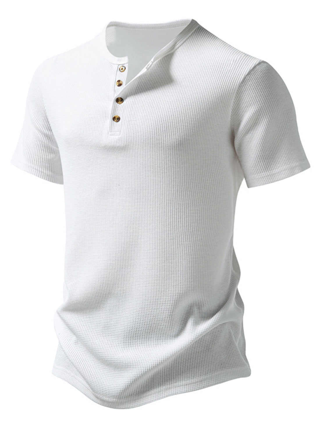 Men's Button Detail Short Sleeve T-Shirt - cas7m