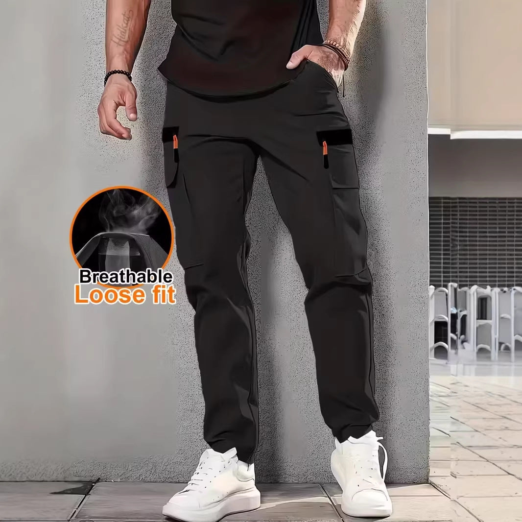 Mens Loose-fit Workwear Long Pants - cas7m