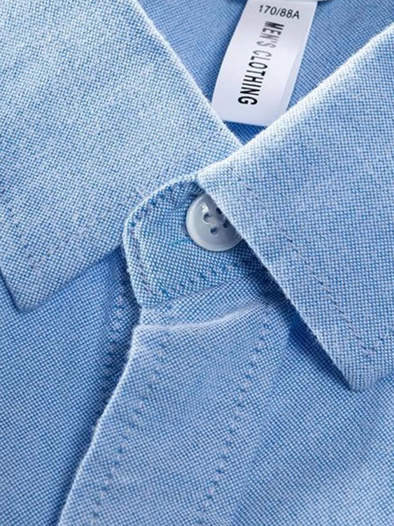 Men's Plus Size Button Up Long Sleeve Shirt - cas7m