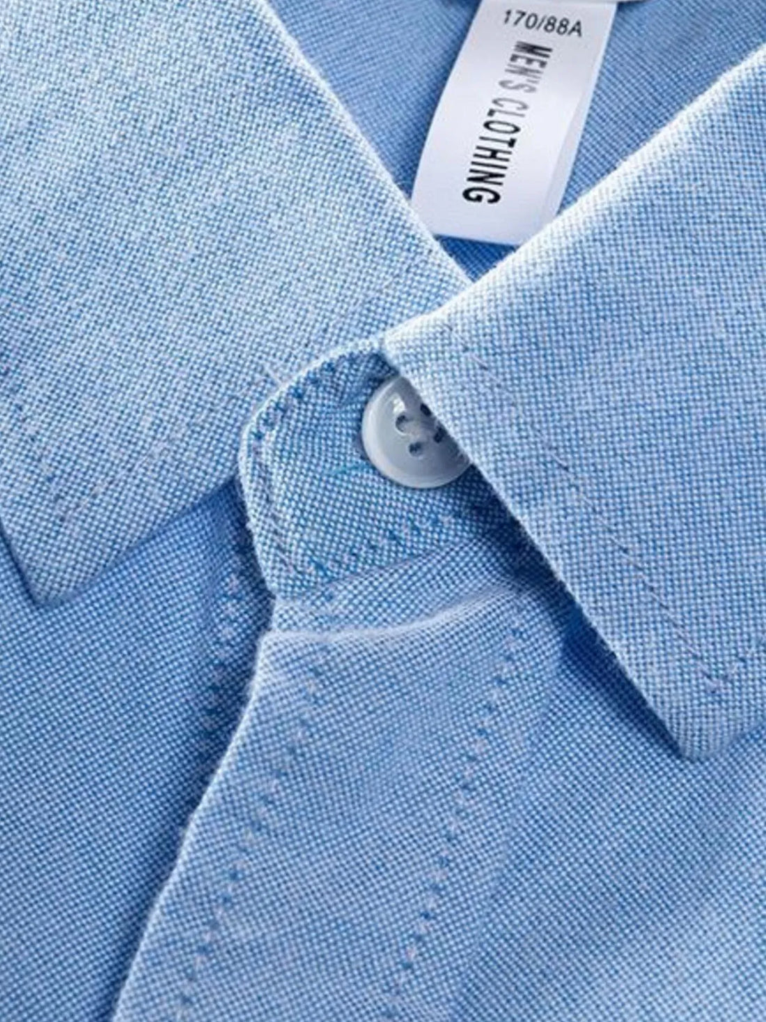 Men's Plus Size Button Up Long Sleeve Shirt - cas7m