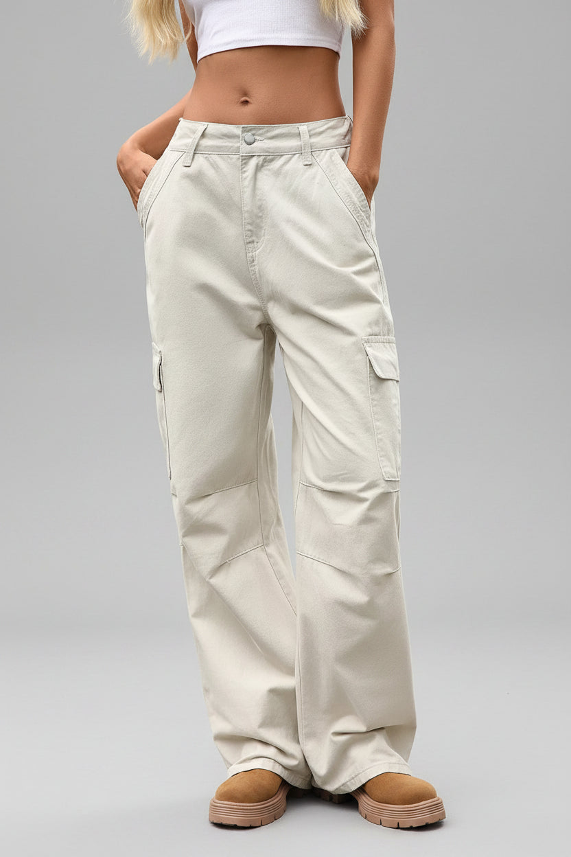 Relaxed Fit Cargo Jeans - cas7m