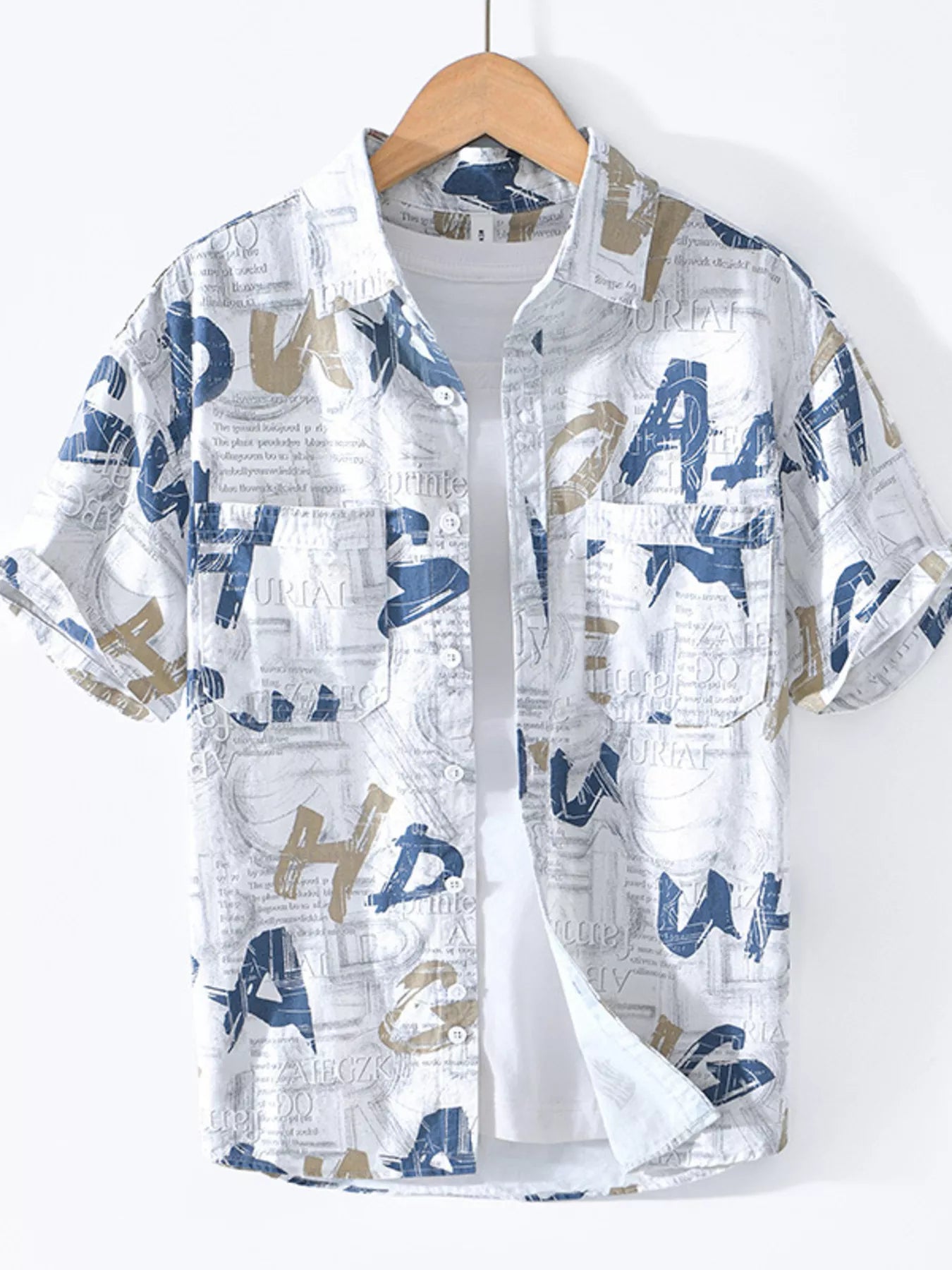 Cotton-Blend Buttoned Top - Classic Comfort & Style - cas7m