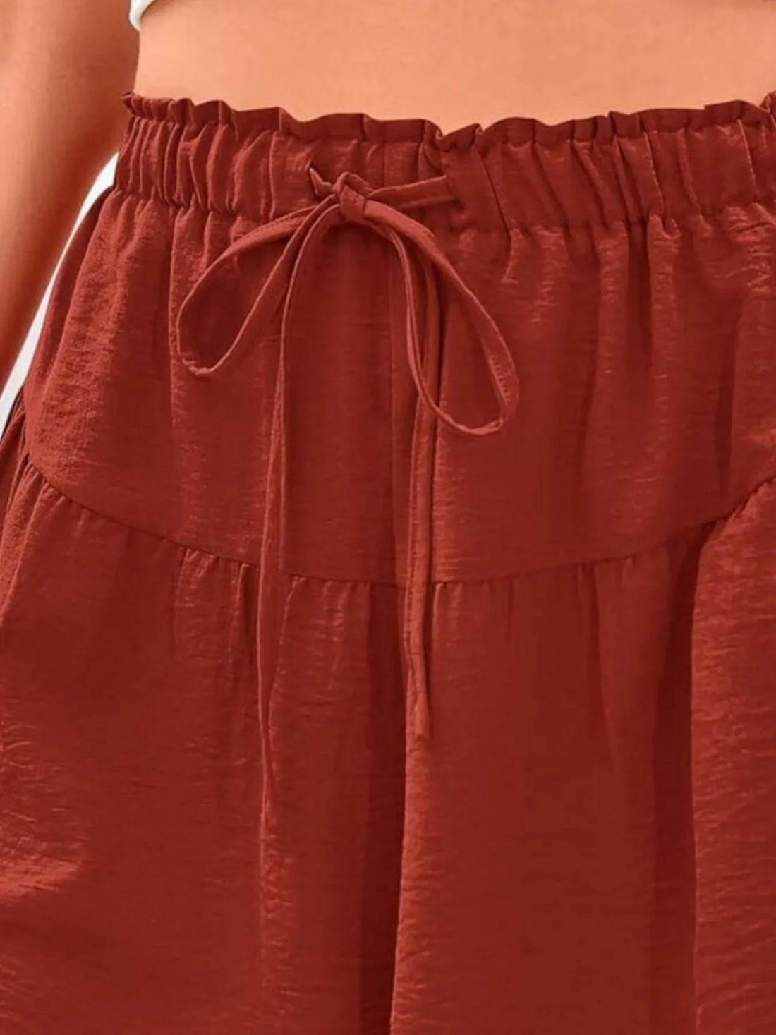 Full Size Casual Drawstring High Waist Relaxed Shorts Plus Size - cas7m